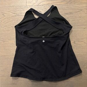 Lululemon black athletic tank sz 10 excellent condition
